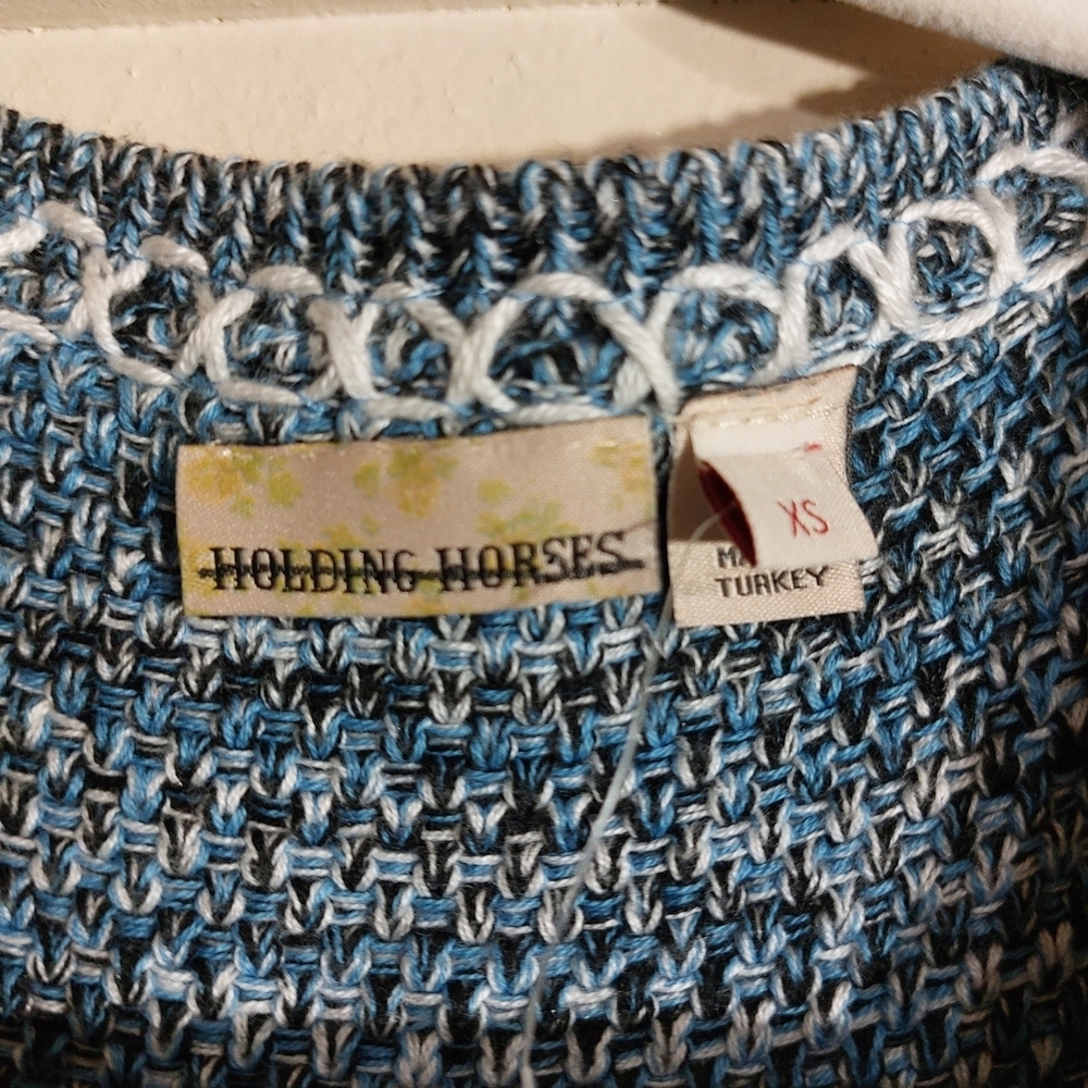 Anthropologie HOLDING HORSES Blue Mini Dress - Picture 6 of 8